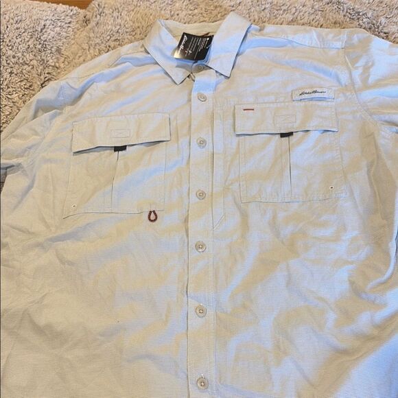 Eddie Bauer guide Men's Light Blue Shirt - Picture 1 of 7